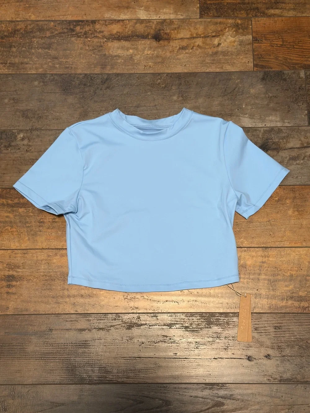 SKIMS recycled swim tshirt in Iris Blue